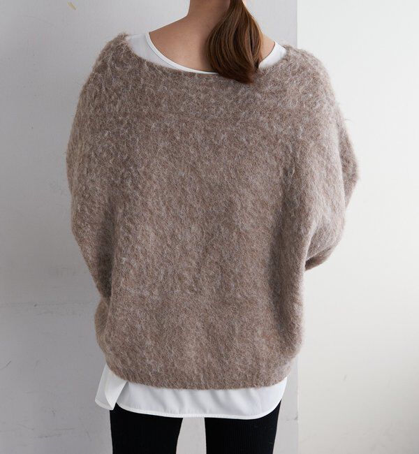  「【4色展開】【着映えニット】シャギーＶネックプルオーバー」|ニット・セーター|