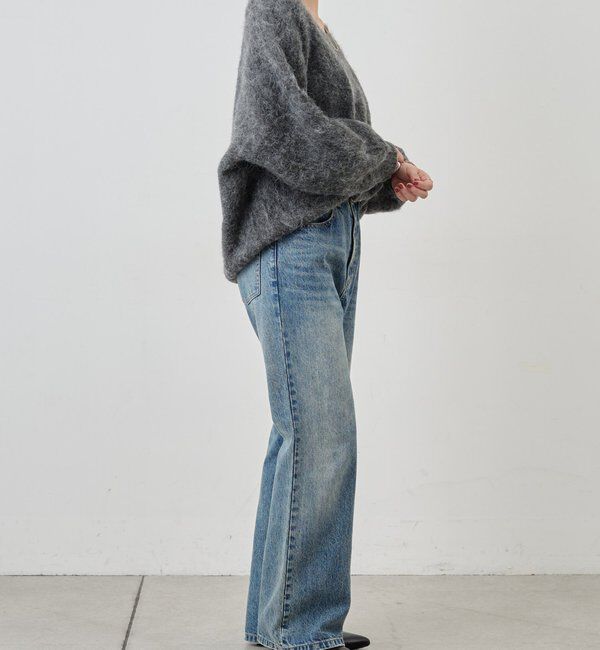  「【4色展開】【着映えニット】シャギーＶネックプルオーバー」|ニット・セーター|