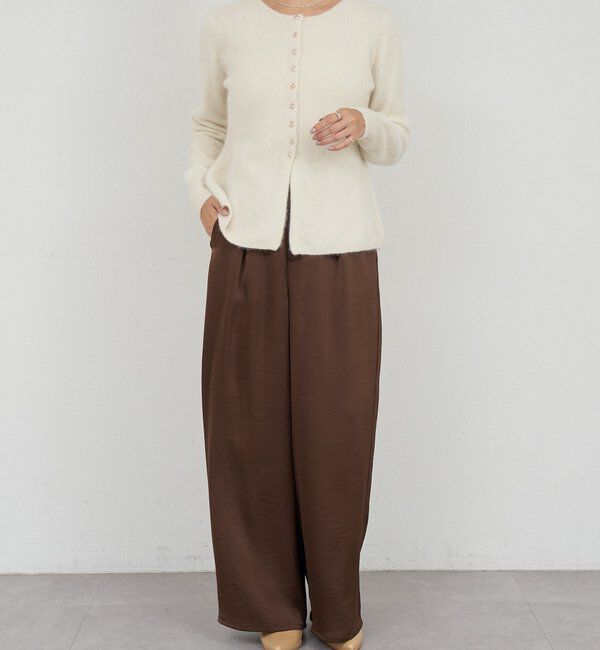  「ラクーンペプラムカーディガン」|カーディガン|