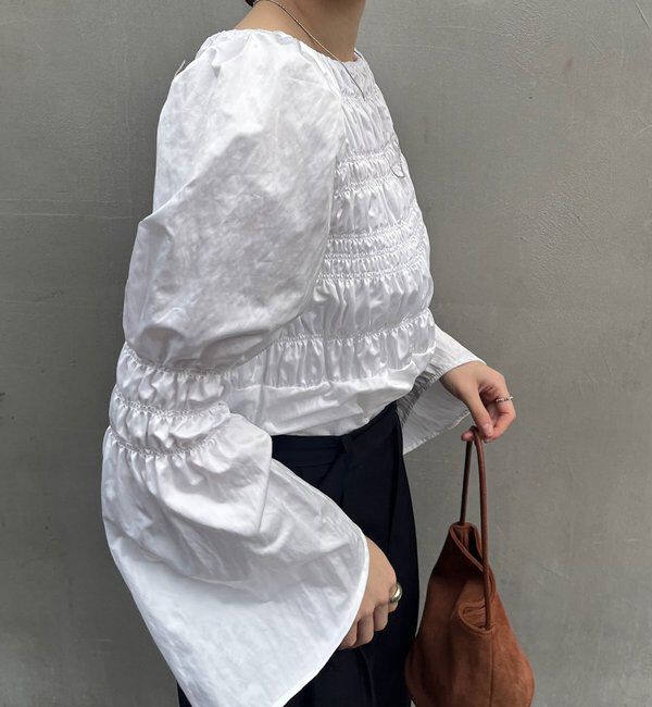  「シャーリングブラウス」|シャツ・ブラウス|
