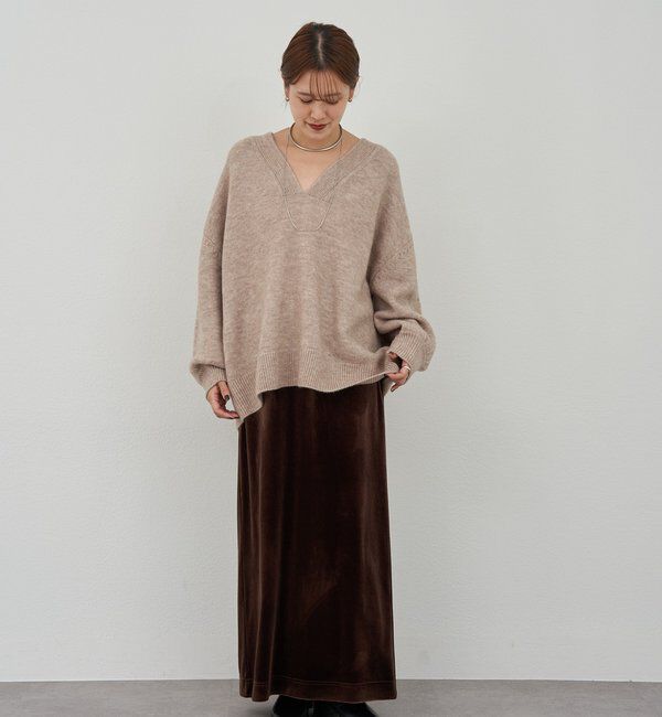  「【@kanako_ikiコラボカラー】【全骨格キレイ見え】ウェーブネックニット」|ニット・セーター|