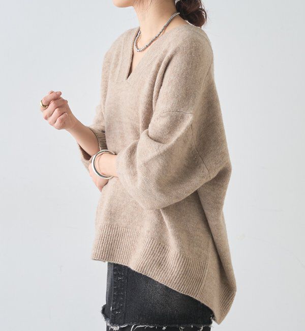  「【@kanako_ikiコラボカラー】【全骨格キレイ見え】ウェーブネックニット」|ニット・セーター|