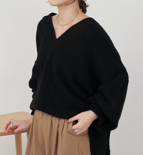  「【@kanako_ikiコラボカラー】【全骨格キレイ見え】ウェーブネックニット」|ニット・セーター|