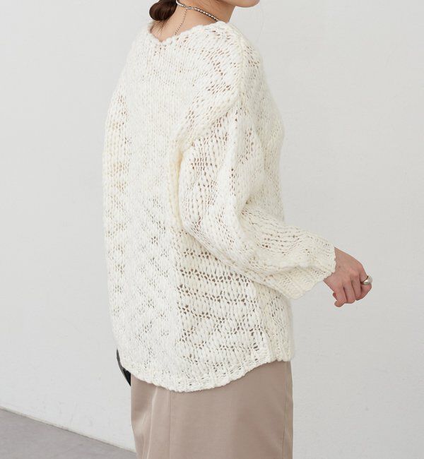  「テクスチャーオーバーニット」|パーカー|