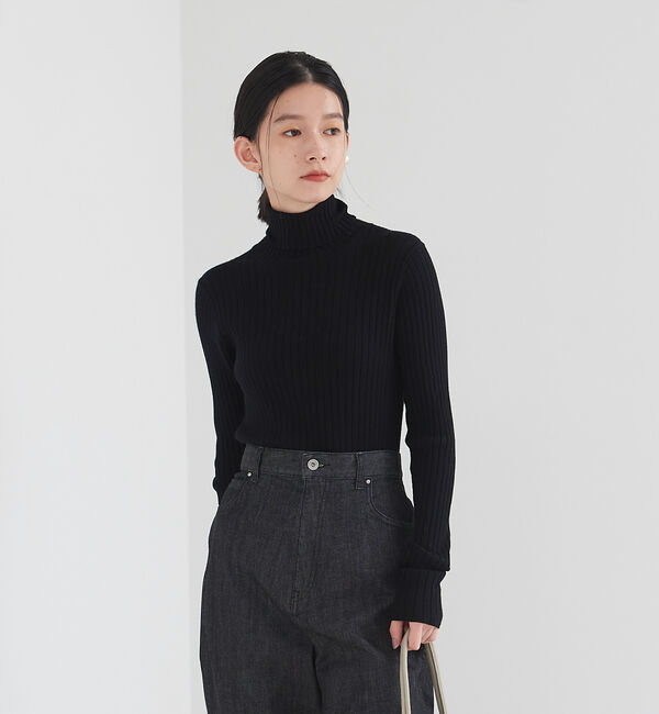 collex「タートルリブプルオーバー」|ニット・セーター|