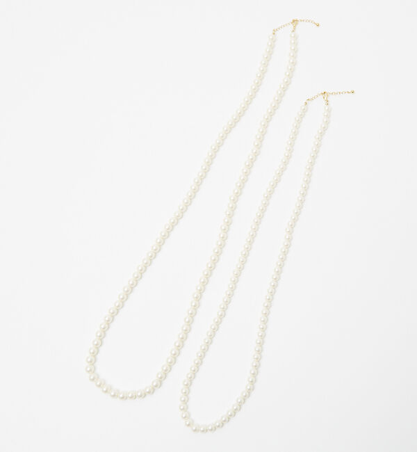 collex「【dignif】【金属アレルギー対応】3WAY2連パールネックレス」|ネックレス|