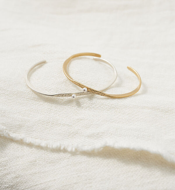 collex「【Ljud/ユード】一粒シェルパールツチメバングル」|ブレスレット・バングル|