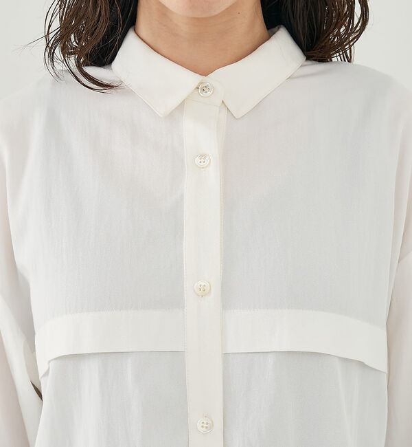 collex「フロント切替バックギャザーシャツ」|シャツ・ブラウス|