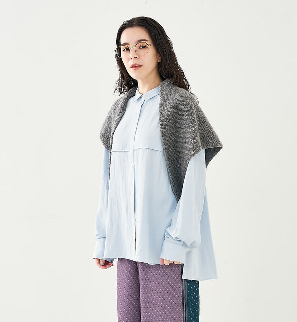 collex「フロント切替バックギャザーシャツ」|シャツ・ブラウス|