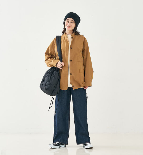 collex「ギャザージップアップブルゾン」|ブルゾン・スタジャン|