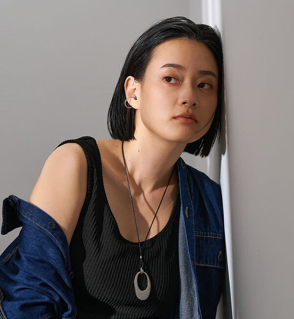 collex「【dignif】【金属アレルギー対応】オーバルトップコードネックレス」|ネックレス|