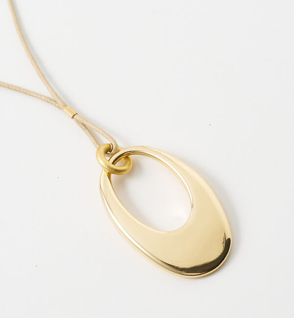 collex「【dignif】【金属アレルギー対応】オーバルトップコードネックレス」|ネックレス|