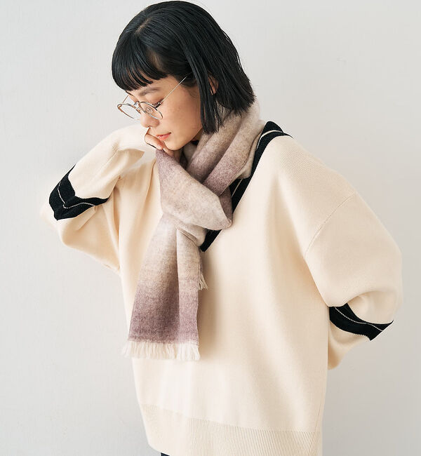 collex「ウール混グレデーションストール」|マフラー|