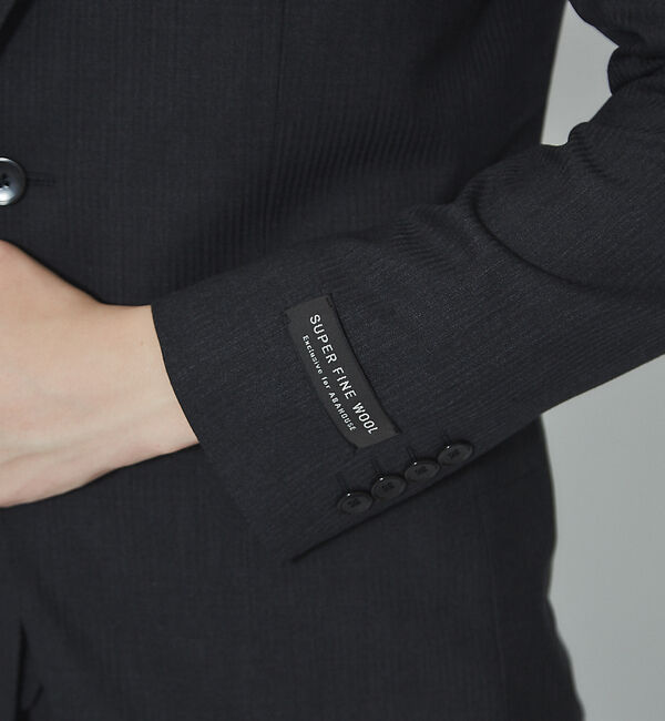 ABAHOUSE「【Recency of Mine】SUPER100ｓ ウールジャケット  ドビー」|テーラードジャケット|