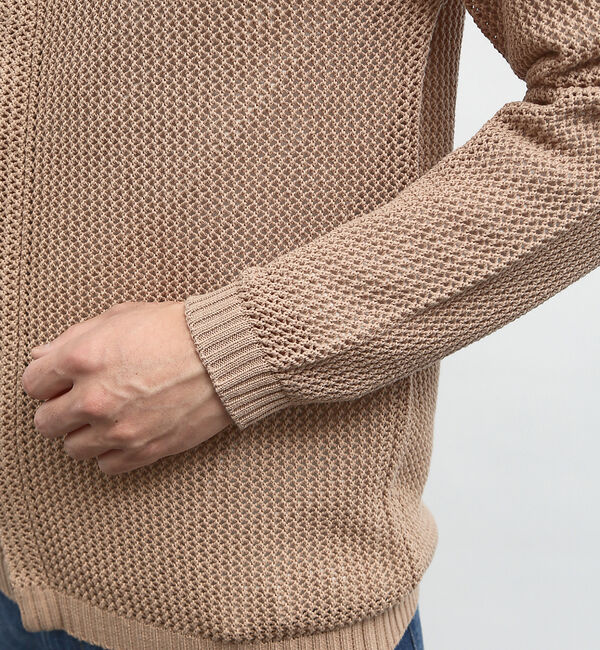 ABAHOUSE「メッシュニット ポロ カーディガン / サマーニット」|カーディガン|