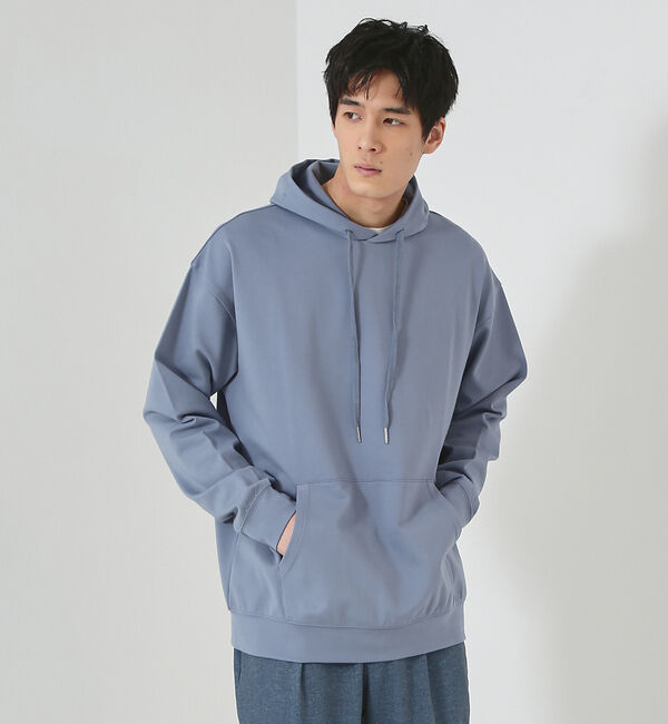 ABAHOUSE「【インバーテッドプリーツ】ダンボール プルオーバー パーカー」|パーカー|