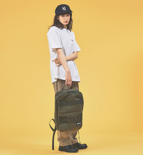 ABAHOUSE「【WILD THINGS/ワイルドシングス】ワンポイントロゴ スクエア型バックパ」|リュック|