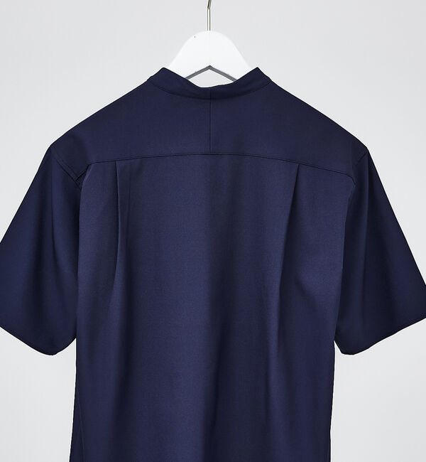 ABAHOUSE「【2023年デザイン / 変形衿】カラーレス 半袖 シャツ」|シャツ・ブラウス|