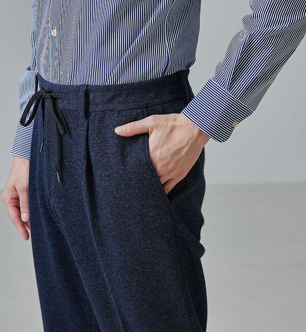 ABAHOUSE「【セットアップ対応/FLEX PANTS】ムリネ ジャージ ツイル スラックス」|スラックス|