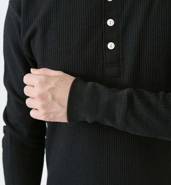 ABAHOUSE「【JEMORGAN/ジェーイーモーガン】ワッフル ヘンリーネック ロングスリーブ」|Tシャツ・カットソー|