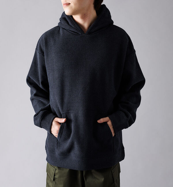 ABAHOUSE「ハニカム 裏起毛 プルオーバー パーカー」|パーカー|