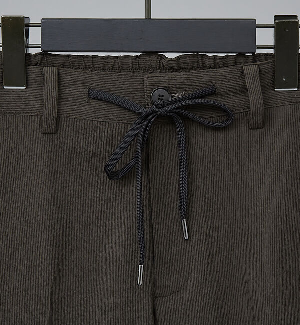 ABAHOUSE「【セットアップ対応】 PE-wrinkle ワッシャー イージースラックス /ス」|スラックス|