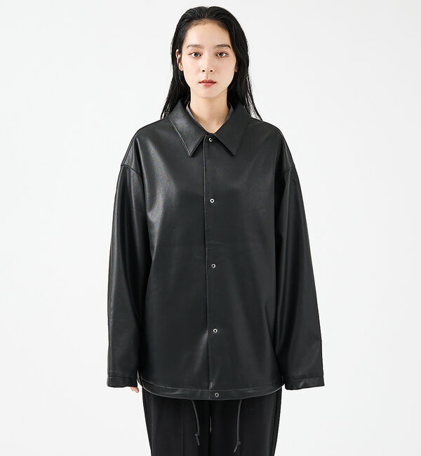 ABAHOUSE「【FORTUNA/フォルトゥナ】ECOラムレザーコーチジャケット/コーチジャケッ」|その他|