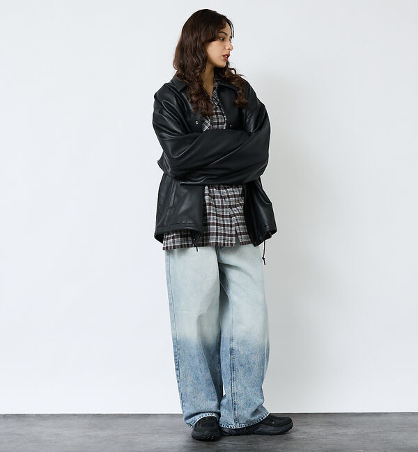 ABAHOUSE「【FORTUNA/フォルトゥナ】ECOラムレザーコーチジャケット/コーチジャケッ」|その他|