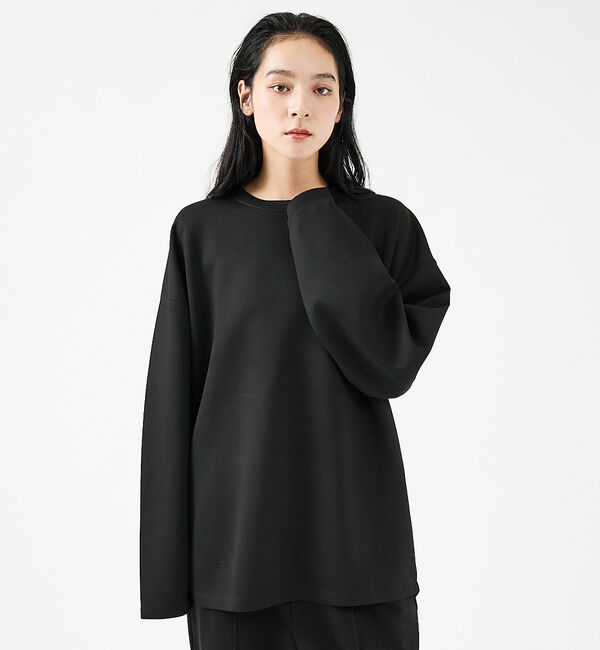 ABAHOUSE「【FORTUNA/フォルトゥナ】ECOTECコクーンシルエットロングTシャツ/ユ」|Tシャツ・カットソー|