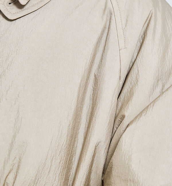 ABAHOUSE「ワッシャーナイロン 中綿パデットコート / Padded Half Coat /」|ステンカラーコート|