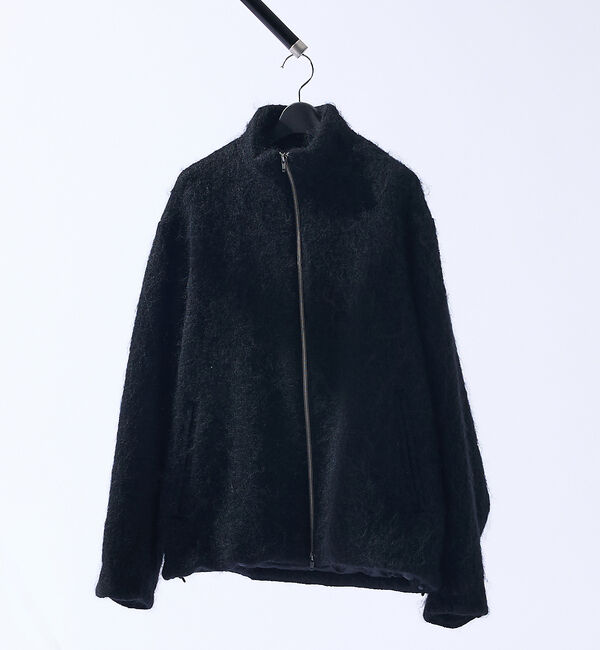 ABAHOUSE「ウール&times;モヘア シャギー スタンドカラーブルゾン」|ブルゾン・スタジャン|