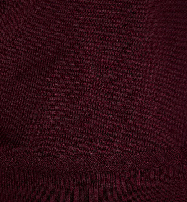 ABAHOUSE「Pure Merino ハイゲージモックネック ニット プルオーバー」|ニット・セーター|