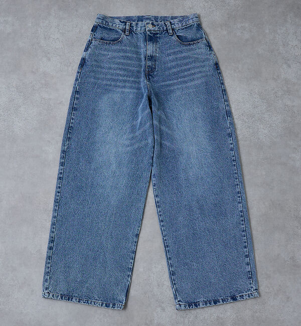 ABAHOUSE「【AH ABAHOUSE】ブラスト ワイドバギー デニムパンツ / セットアップ」|デニム|