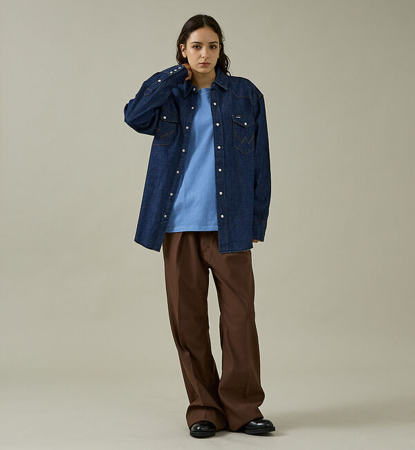 ABAHOUSE「【Wrangler/ラングラー】ウエスタンデニムシャツ / Western De」|シャツ・ブラウス|