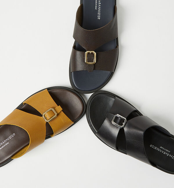 alfredoBANNISTER「レザー バックル サンダル」|サンダル|