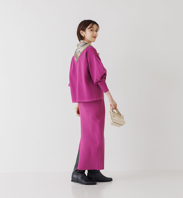 Rouge vif「【セットアップ対応】ストレッチリブニットスカート」|スカート|