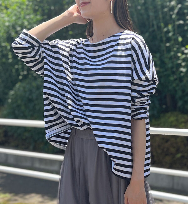 Rouge vif「ドロップショルダー ショートカットソー」|Tシャツ・カットソー|