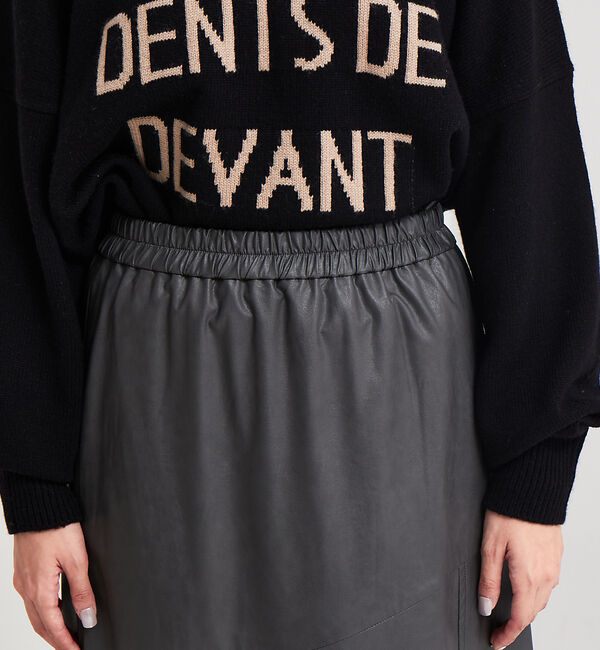 Rouge vif「フェイクレザースカート」|スカート|