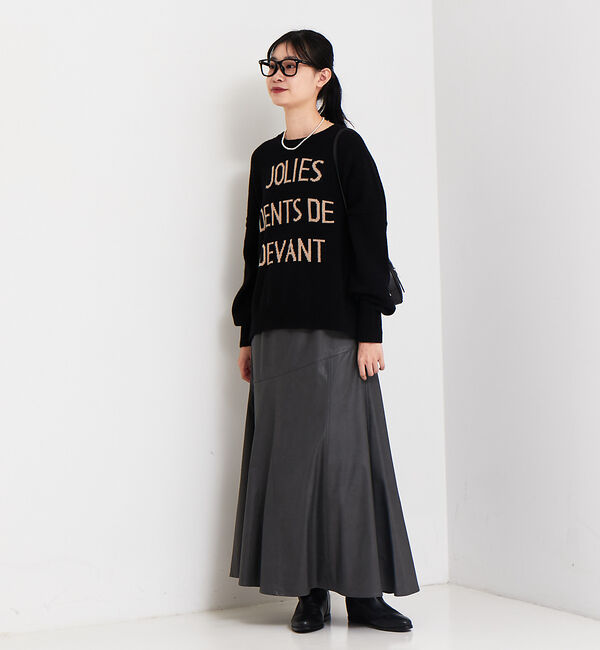 Rouge vif「フェイクレザースカート」|スカート|