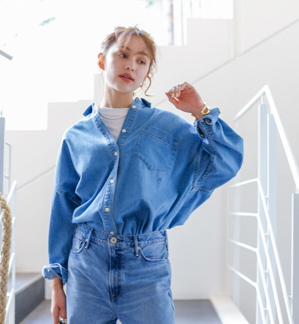 Rouge vif「NEW オーバーサイズデニムシャツ」|シャツ・ブラウス|