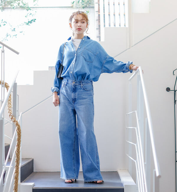 Rouge vif「NEW オーバーサイズデニムシャツ」|シャツ・ブラウス|