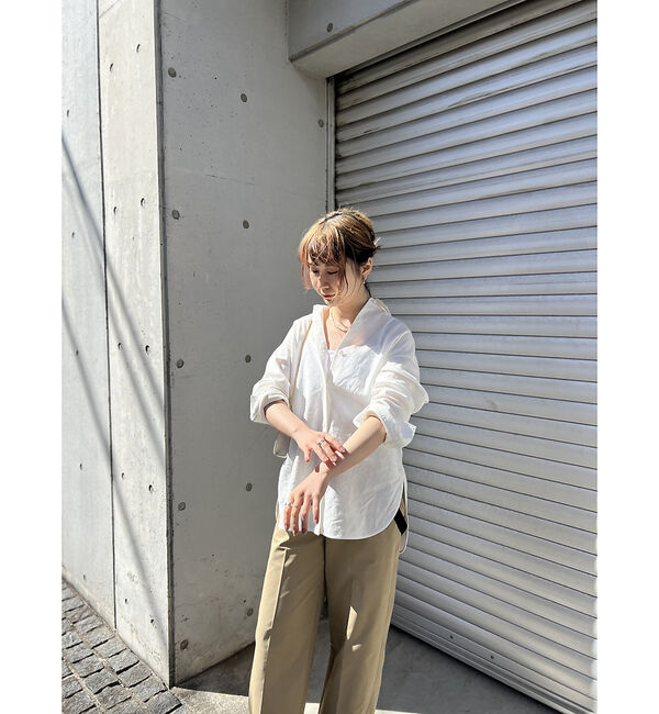 Rouge vif「綿麻レギュラー ナチュラルシャツ」|シャツ・ブラウス|