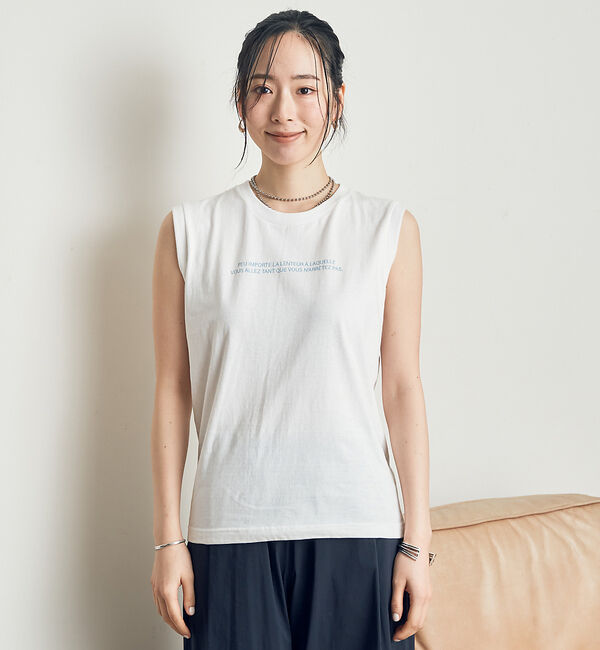 Rouge vif「バックバーティカルロゴタンクトップ」|Tシャツ・カットソー|