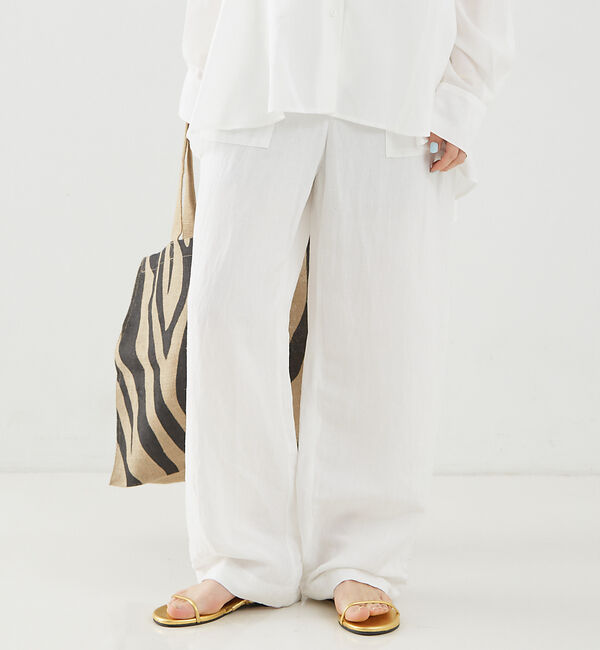 Rouge vif「【追加】レーヨンリネンベイカーイージーパンツ」|その他|