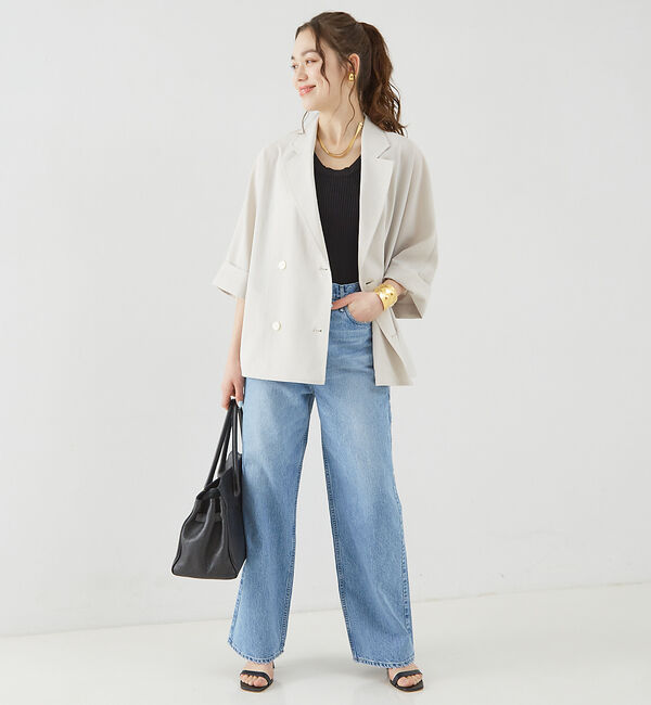 Rouge vif「撥水ドルマンハーフスリーブジャケット」|その他|