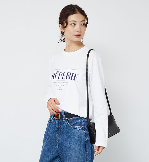 Rouge vif「シンプルロゴプリントロンT」|Tシャツ・カットソー|