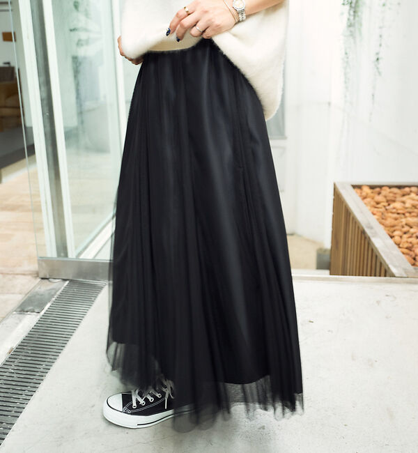 Rouge vif「【追加】チュールマチフレアスカート」|スカート|