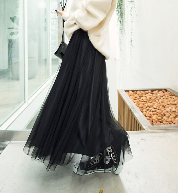 Rouge vif「【追加】チュールマチフレアスカート」|スカート|