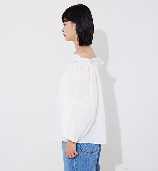 Rouge vif「コットンオフショルボリュームブラウス」|シャツ・ブラウス|
