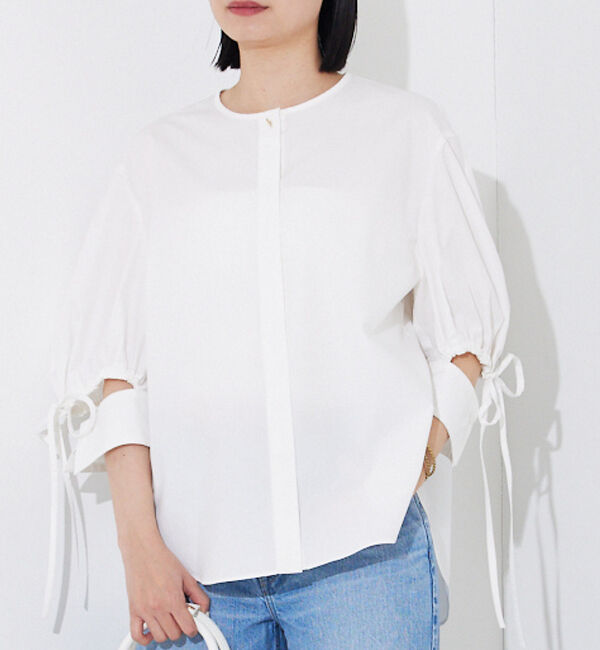 Rouge vif「スラッシュカフス・パフ袖ブラウス」|シャツ・ブラウス|